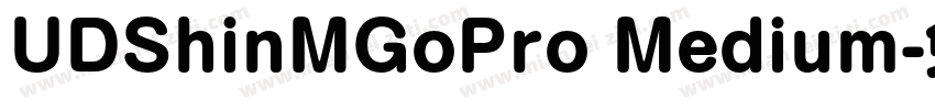 UDShinMGoPro Medium字体转换